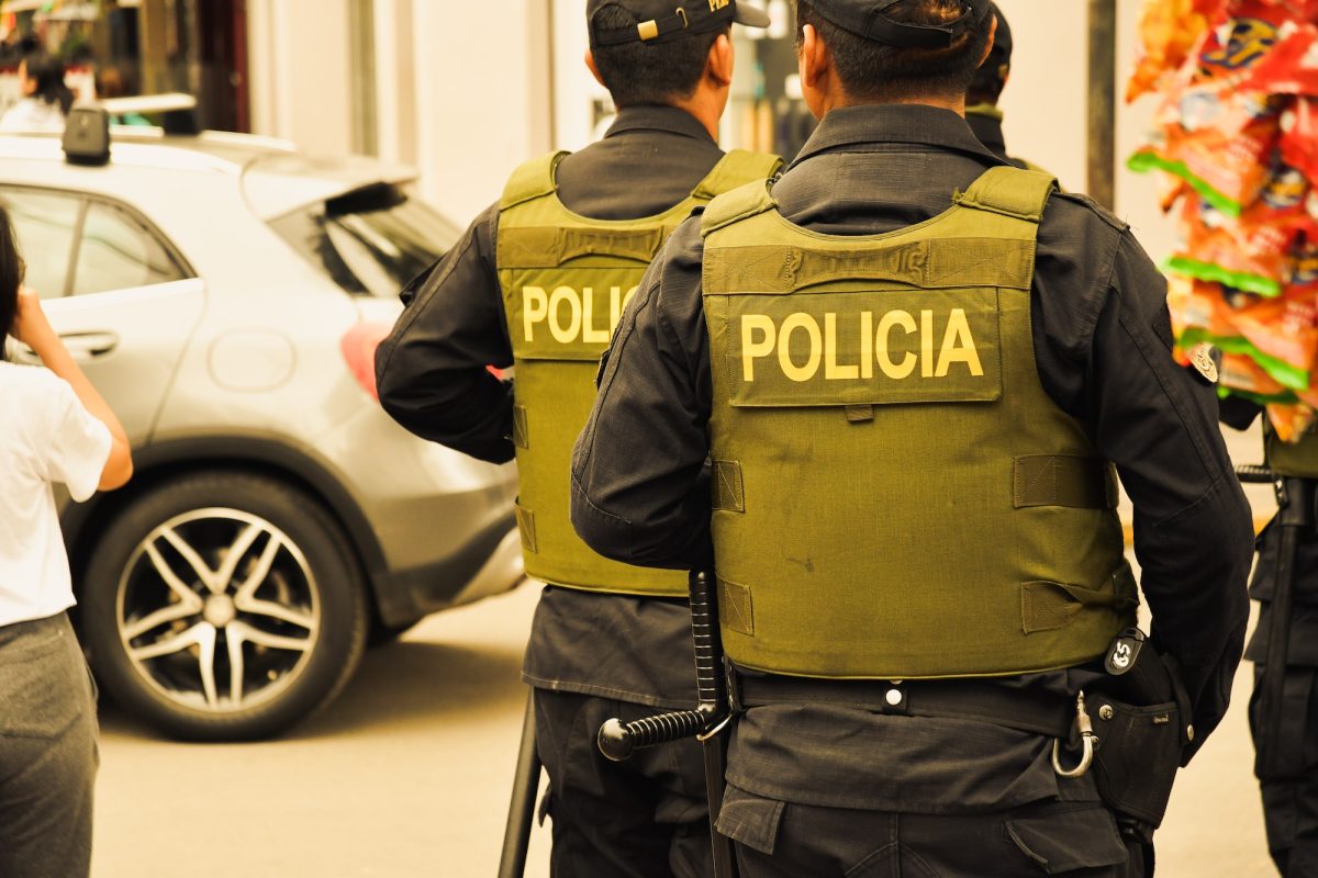 Police in Lima, Peru